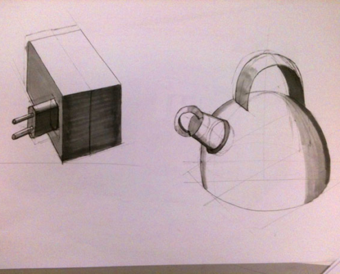 Sketch of two products: speed sketching