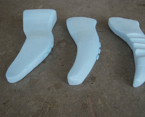 Foam models back side