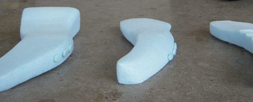 Foam modelsf front side