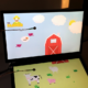 The Farmer: setup with two monitors and two touch sensors