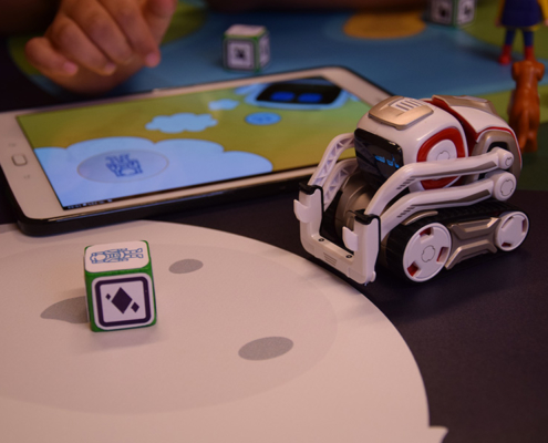Cozmo is sad when receiving the astronaut suit