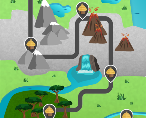 The Island Exploration game, without a cabin unlocked